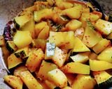 खट्टा मीठा कद्दू (khatta mitha kaddu recipe in Hindi) रेसिपी चरण 3 फोटो