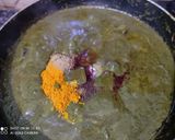 A picture of step 4 of Hyderabadi Paneer Masala.
