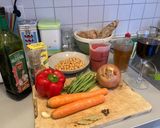 Foto del paso 3 de la receta Estofado de ternera con garbanzos y patatas fritas