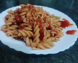 चिल्ली पास्ता (Chilli Pasta recipe in Hindi) रेसिपी चरण 3 फोटो