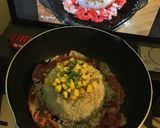 รูปขั้นตอนการทำที่ 2 ของ ข้าวเปปเปอร์เนื้อ (ข้าวผัดเนื้อ)