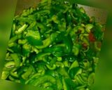 A picture of step 3 of Spicy qeema Shimla mirch.
