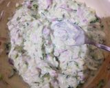 A picture of step 3 of Cucumber Raita..