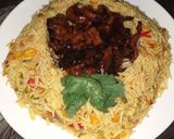 A picture of step 9 of Quick And Easy vegetables fried rice.