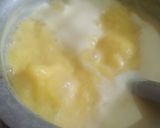A picture of step 2 of Falooda kulfi popsicles.