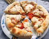 Hình bước làm 4 của món Pizza Xúc Xích Cho em bé 1Y