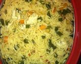 A picture of step 7 of Egg fried rice.