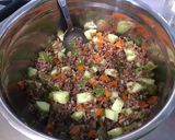 Une image de l'étape 10 de Salade de riz rouge au concombre, poivron orange et tomates Tiverta.