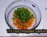 A picture of step 1 of Veg dry Manchurian.