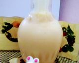A picture of step 3 of Mango, ice cream milkshake.