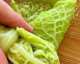 Une image de l'étape 2 de Feuilles de chou vert farcies façon Nems.