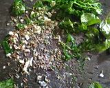 A picture of step 3 of Green masala Dahi brde.
