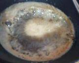 A picture of step 3 of Panko fried prawn butterfly.