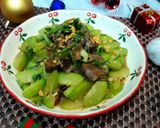 Hình bước làm 3 của món Bí xanh xào lòng vịt