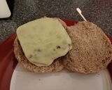 A picture of step 7 of Cheese Burger and chunky chips.