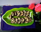 A picture of step 4 of Chocolate salami.