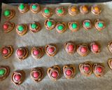 A picture of step 3 of Rolo and Pretzels Christmas treats.