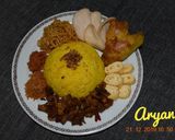 Foto langkah ke 3 dari resep Nasi Kuning rice cooker (pengobat rindu di Musim gugur) 😍.