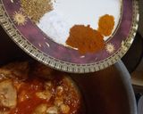A picture of step 2 of Chicken with turnip.