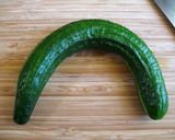 A picture of step 4 of Cucumber Snake.
