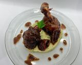 Foto del paso 10 de la receta: Pollo al disco al verjous, salsa de soja y tomates secos con puré de limón