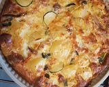 Cukiniowa fritata ze smażonym karasiem krok przepisu 7 zdjęcie
