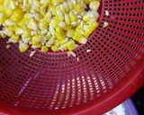 A picture of step 2 of Sweet corn pakoda.
