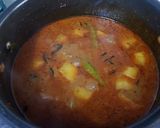 A picture of step 4 of Maldives prawn curry.