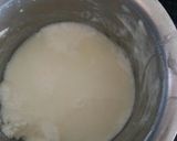 A picture of step 2 of Sabudana in a fruit dressing.