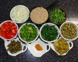 A picture of step 2 of Brown Rice with Chicken.