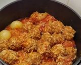 Húsgombóc paradicsom mártással recept fázis 2 fotója