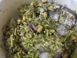 Spicy sprout moong parantha