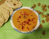 வறுத் காப்சிகம் வாதுமை கொட்டை துளிகள்(Roasted bell pepper walnut spread recipe in tamil) ரெசிபி ஸ்டேப் 6 புகைப்படம்