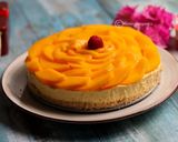 A picture of step 3 of Mango Cheesecake.