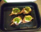 A picture of step 6 of Shrimp saltimbocca.