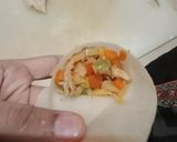 A picture of step 4 of Chinese veggie samosa.
