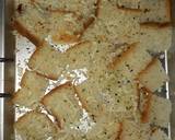 Crispy bread squares grilled with hummus recipe step 1 photo