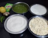 A picture of step 2 of Besan Suji Sandwich Dhokla.