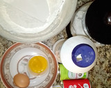 A picture of step 1 of Triangle shaped stuffed bread.