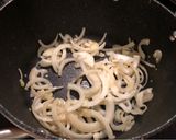 A picture of step 4 of King Prawn, asparagus, and porcini mushroom risotto.