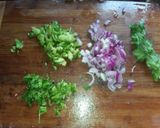 A picture of step 1 of Chickpea curry #4weekschallenge #charityrecipe.