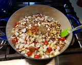 A picture of step 1 of Roasted Feta Caponata Pasta.