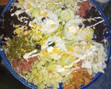 صورة لخطوة 1 من وصفة سلطة الخضر والروز بالطون