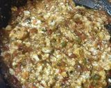 A picture of step 3 of Paneer bhujiya.