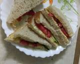 Bread sandwich (tomato/cucumber) recipe step 3 photo