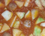 A picture of step 3 of Three Spices Kaddu (Bottle ground) and Kofta.