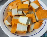 Foto langkah ke 1 dari resep Sayur Asin cah Tahu Kuning.