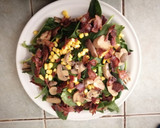 Foto del paso 5 de la receta: Ensalada de espinacas con tocino