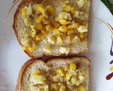 A picture of step 4 of Egg n corn sandwich #Special.