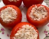 Foto del paso 3 de la receta: Tomates rellenos con arroz y atún